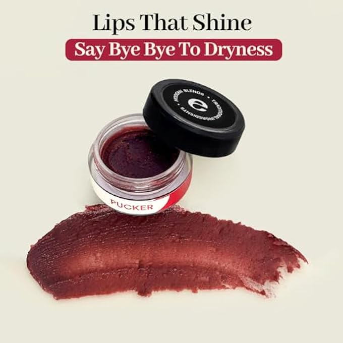 ENN PUCKER HYDRATING LIP BALM/MASK FOR DARK LIPS, BRIGHTENING DARK LIPS, TINTED LIP BALM FOR WOMEN & MEN FOR DRY & CHAPPED LIPS, 7GM - Image 2